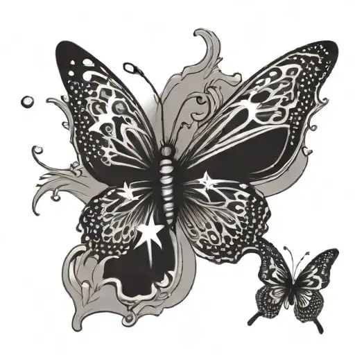 Butterfly With Star