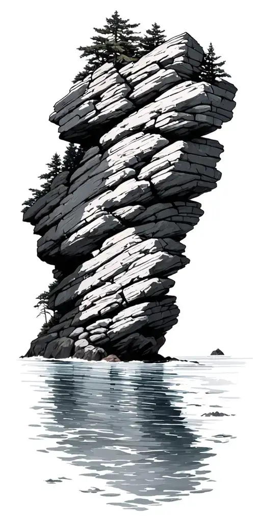 Scenic Ocean View Rocks