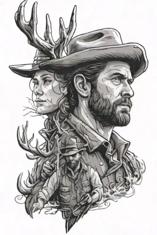 Arthur Morgan And Deer Red Dead Redemption 2