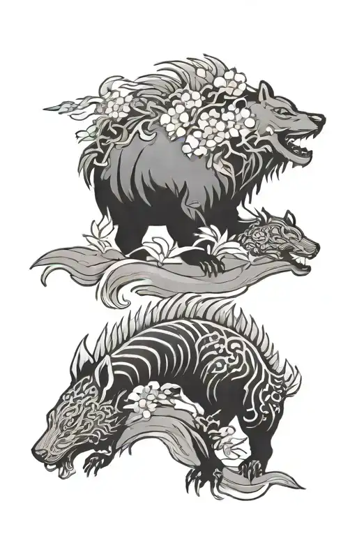 Japanese Animal Silhouettes