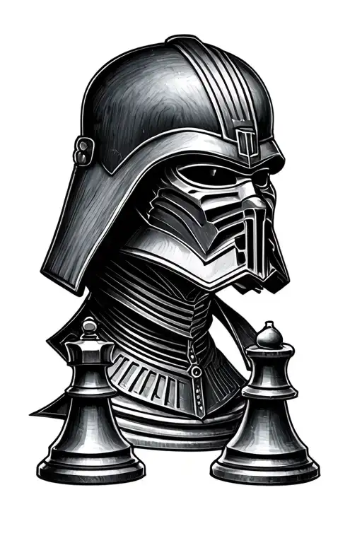 Star Wars With Knight Chess Piece