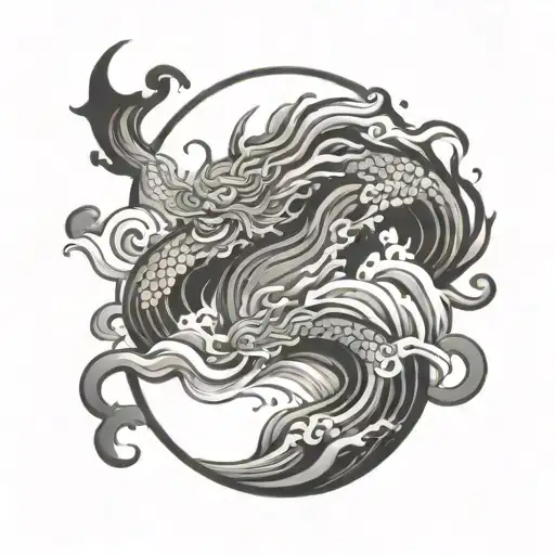 Chinese Water Tin And Yang