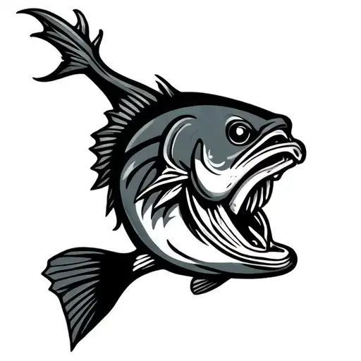 Cleveland Cavaliers Bass Fish Ohio State Logo