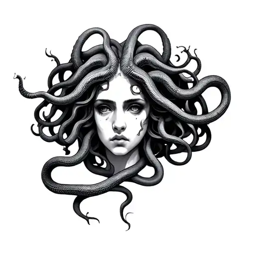 Medusa Snakes On Head