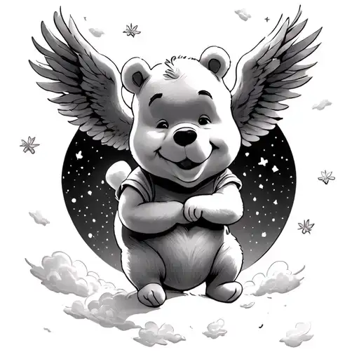 Winnie The Pooh In Heaven