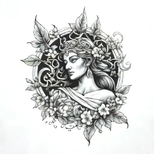 Nature Greek Mythology Tattoo Women