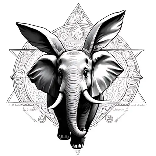 Bunny Elephant Zelda Triforce