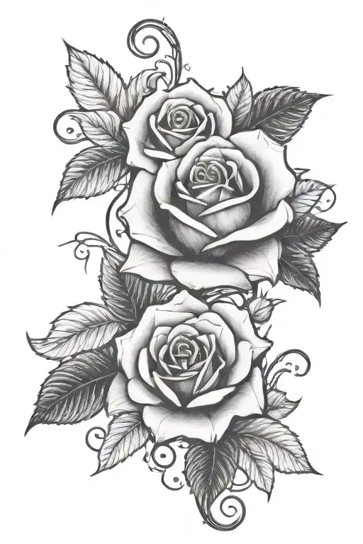 Rose Vine Thin Long Moonflower Vine