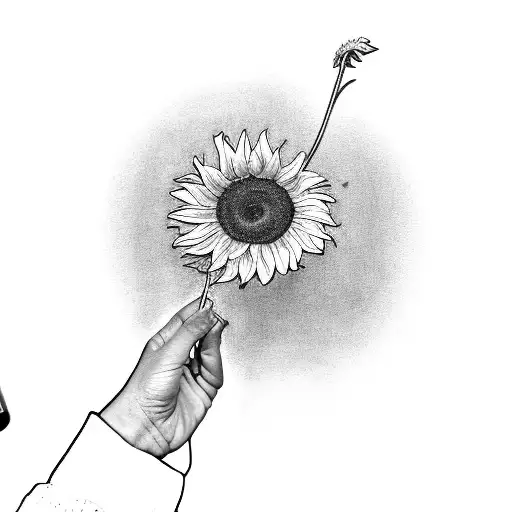 A Phlebotomist Holding A Book With A Sunflower In The Background