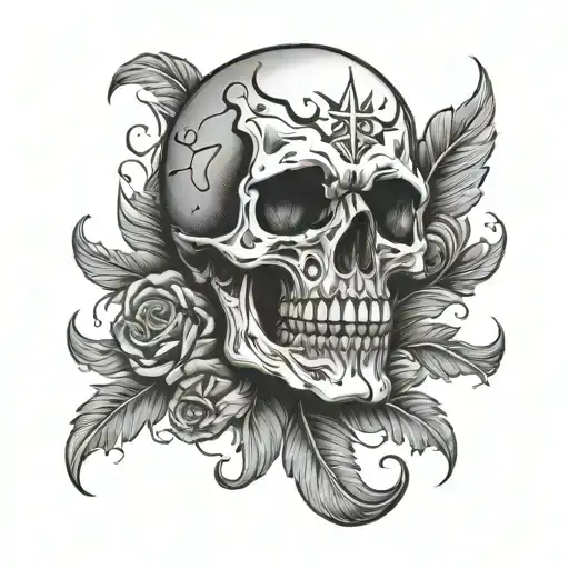 Skull With 777 Inside