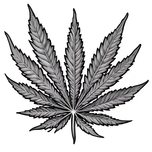 Marijuana Veins With Symbol