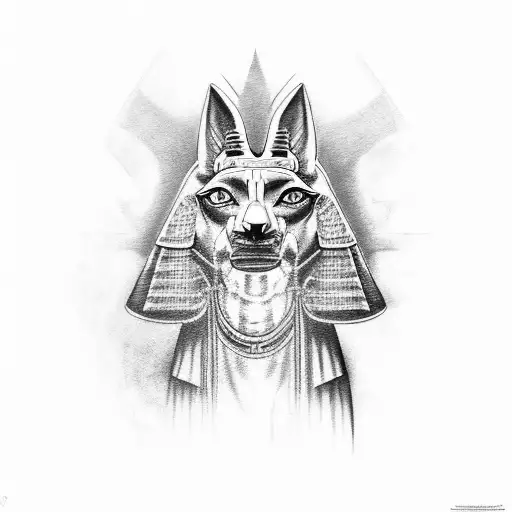 Anubis With Egypt Background Sleeve