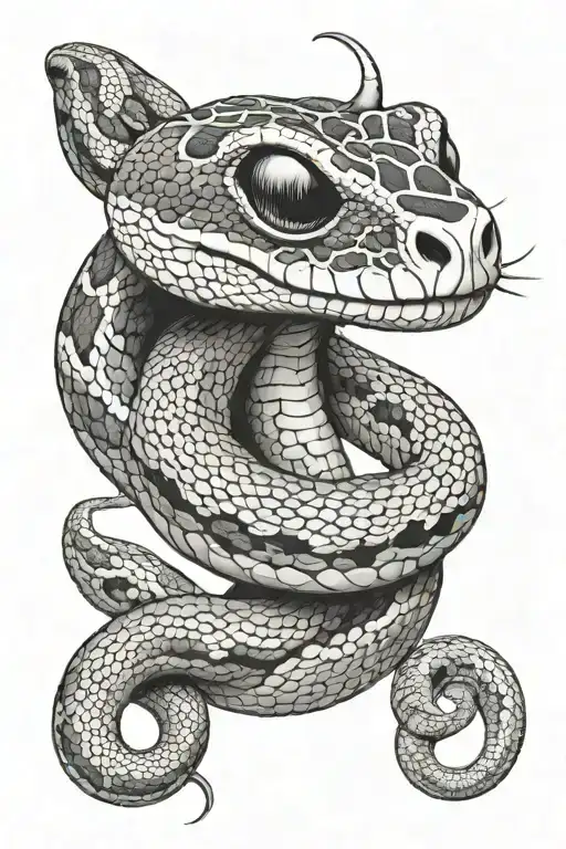 Skull Ball Python Wrapped Tightly