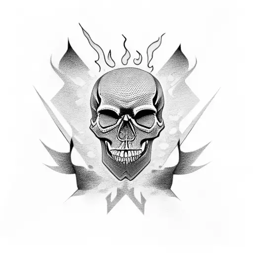 Skull Hops Flames And Coding