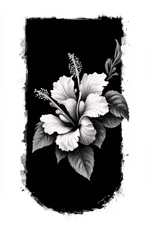 Hibiscus In Triangle