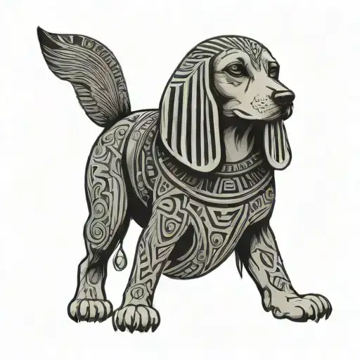 Egyptian Beagle Hieroglyph