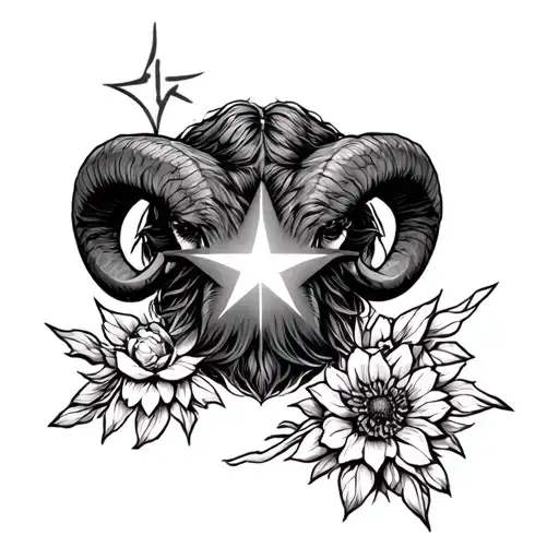 Aarow With Aries Star Sign In The Middle