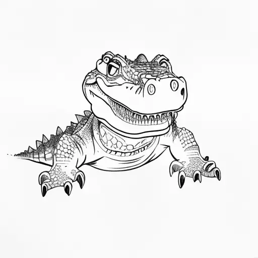 A Cartoon Crocodile