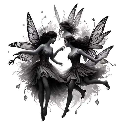 12 Fairies Dancing In A Circle