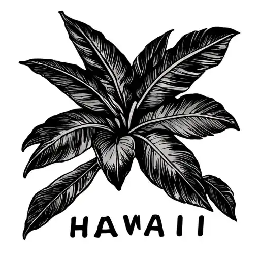 Hawaii Postage Stamp Simple