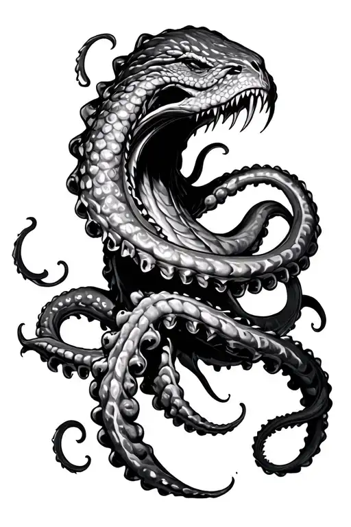 Close Up Of The Kraken Wrapping Its Tentacles Coming