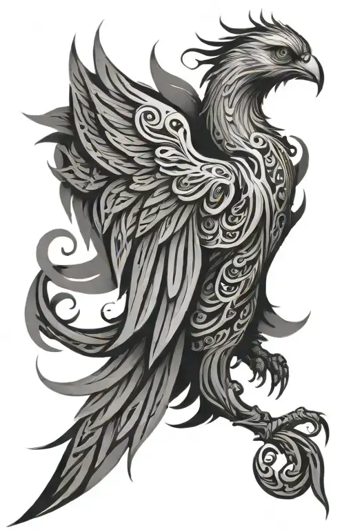 Arabic Phoenix Emerging Stylizing