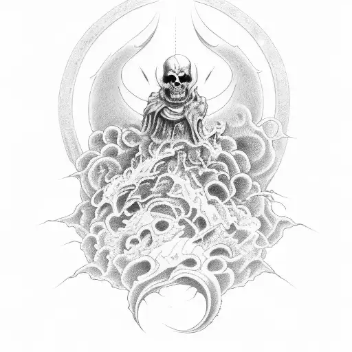 Heaven Vs Hell Half Sleeve