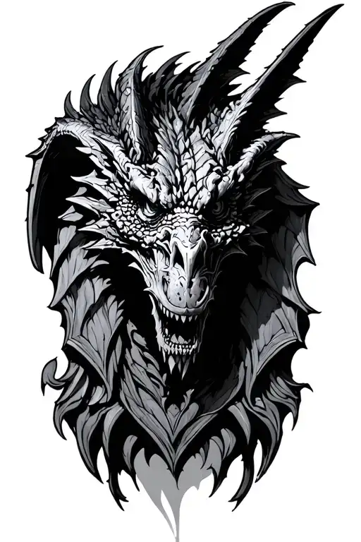 Gothic Architecture Into A Gargoyle Front Facing