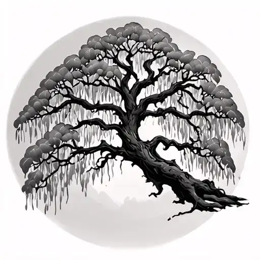 Leafless Willow Tree