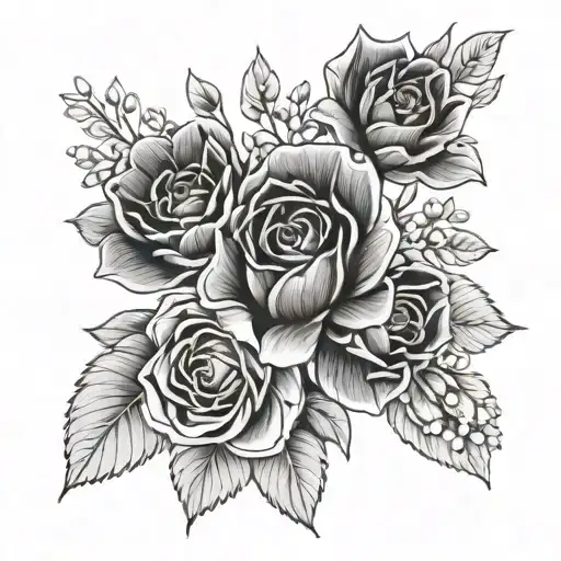 June Birth Flower & July Birth Flower Mom Of Boys