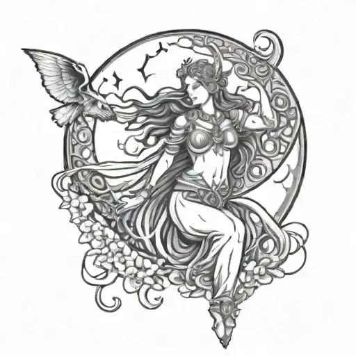 Moon Weaver Goddess Arianrhod