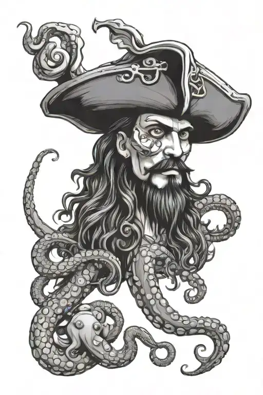 Pirate And Octopus Wrapped