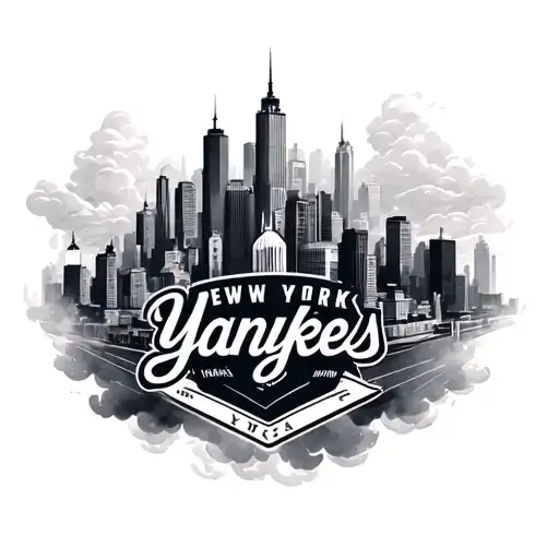 New York Yankees City Clouds
