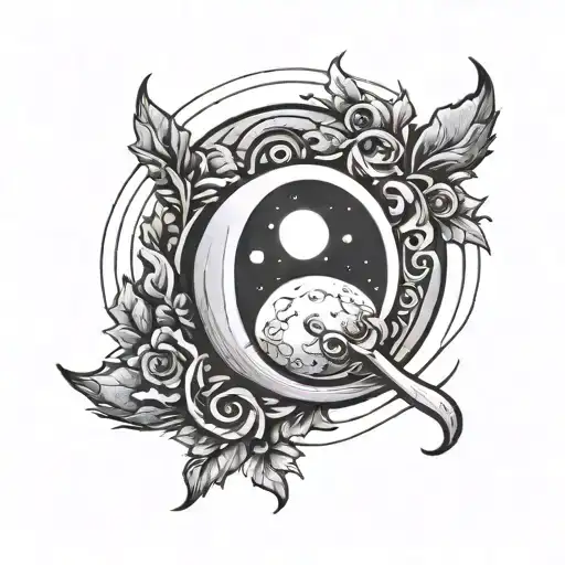 Letter O And The Moon Shining Bright