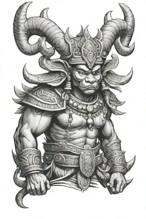 Cambodian Ox Warrior
