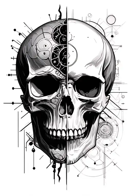 Split Skull Mixing Historical Scientific Research And Modern Technology