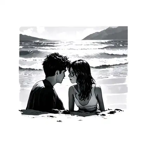 Eternal Sunshine Of The Spotless Mind Joel Looking At Clem On The Beach