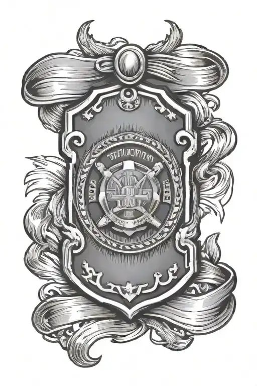 Military Dog Tags Tanks Military Police Badge Surrounded