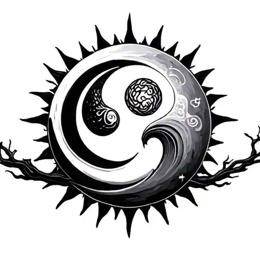 Sun Moon Ying Symbol