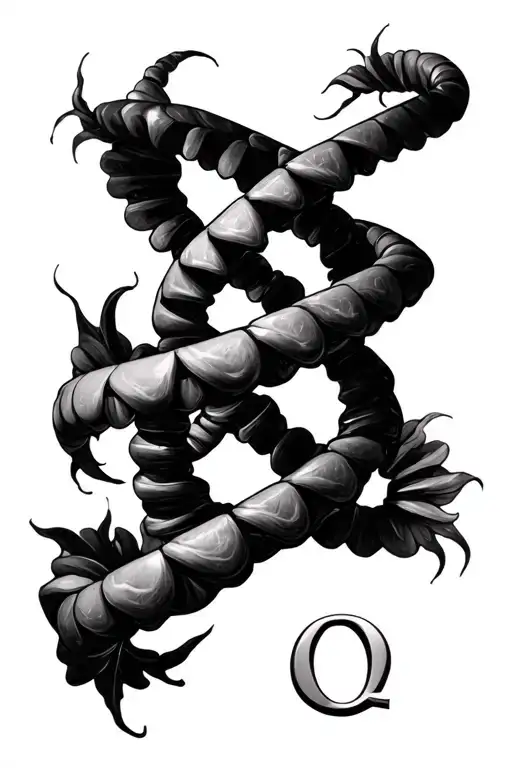 Alpha Omega Into Dna Strand