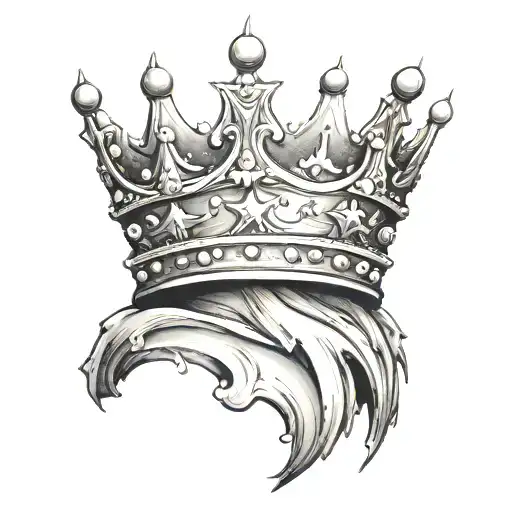 Crown With Stars On The Peaks