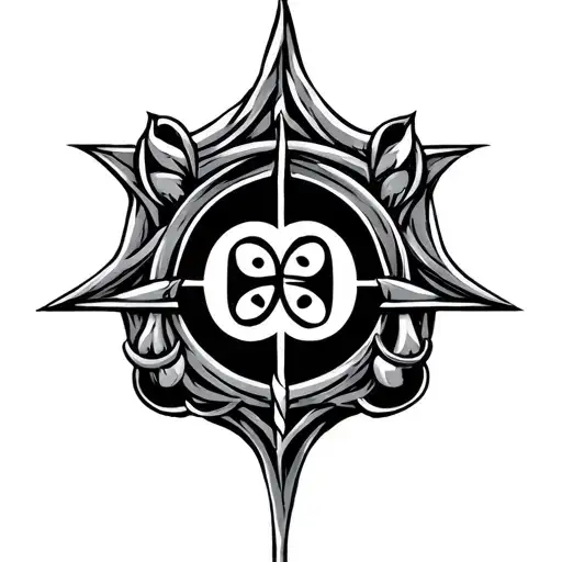 Libra Glyph Ohms Law Symbol Intertwined