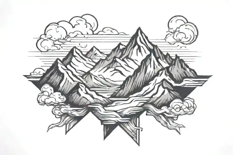 Mountain Peaks Symbolizing Accomplishments