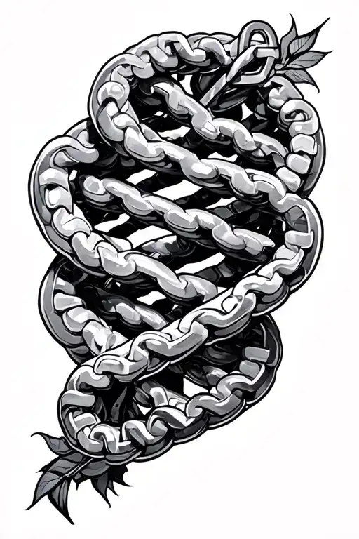 Dna Chain Wrapped