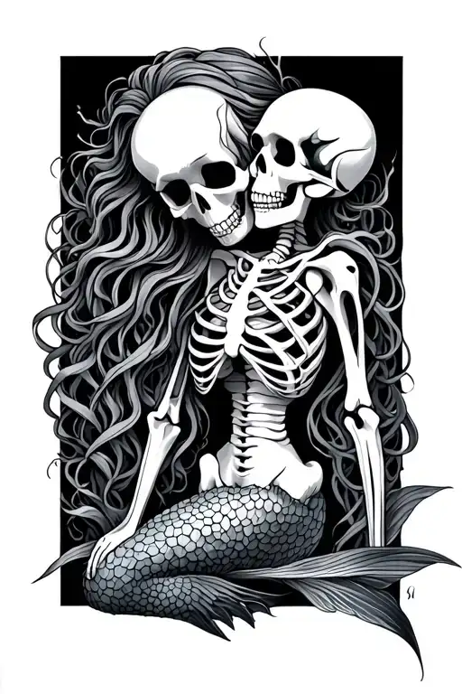 Mermaid Part Skeleton