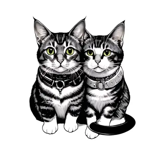 Two Cats And A 90'S Metal Guy