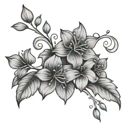 Vine With July And January Birth Flower