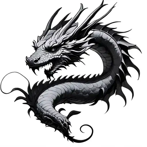 3 Small Flying Dragon For Collarbone