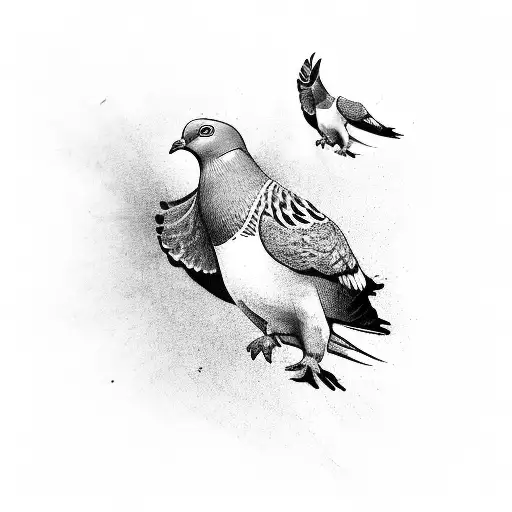 Releasing A Pigeon From Palms To Freedom