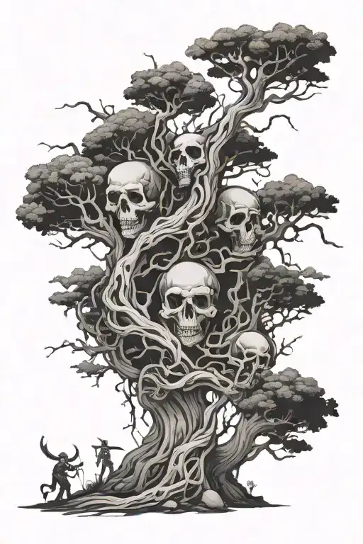 Twisted Forest With Death Surrounded